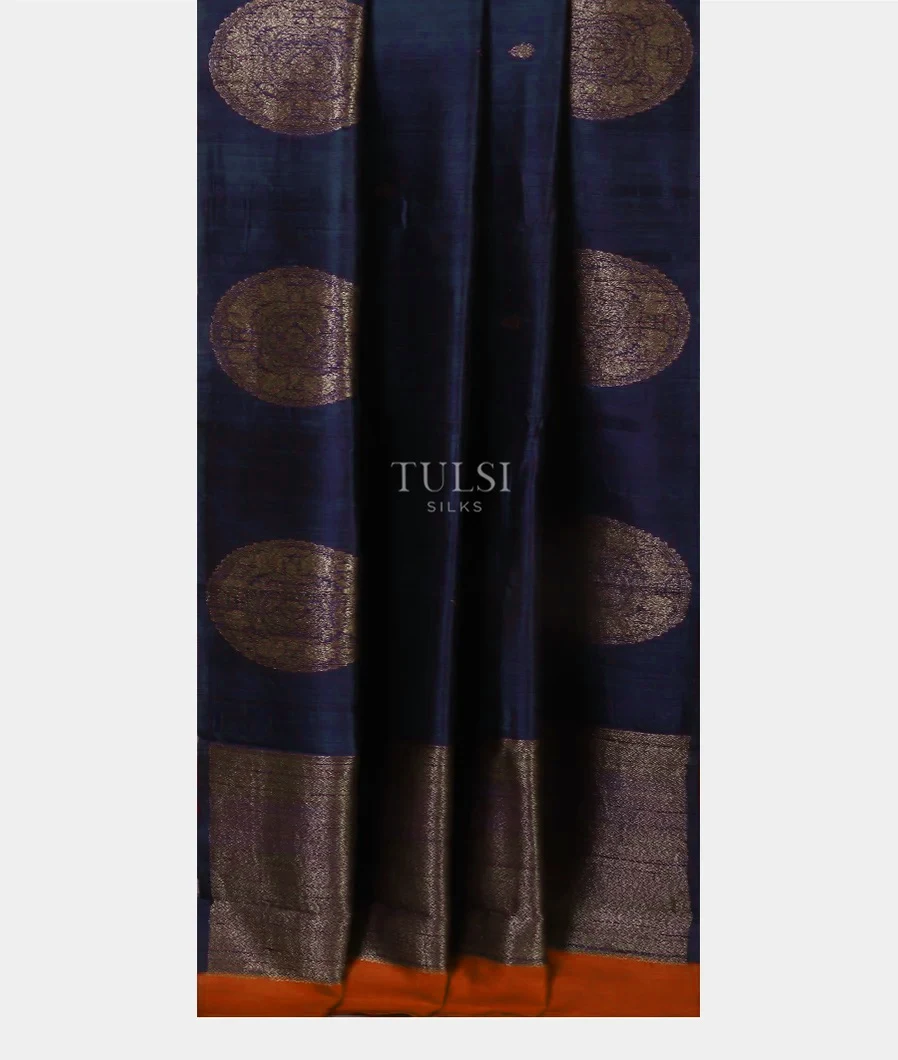 Blue Banaras Tussar Saree T5481642