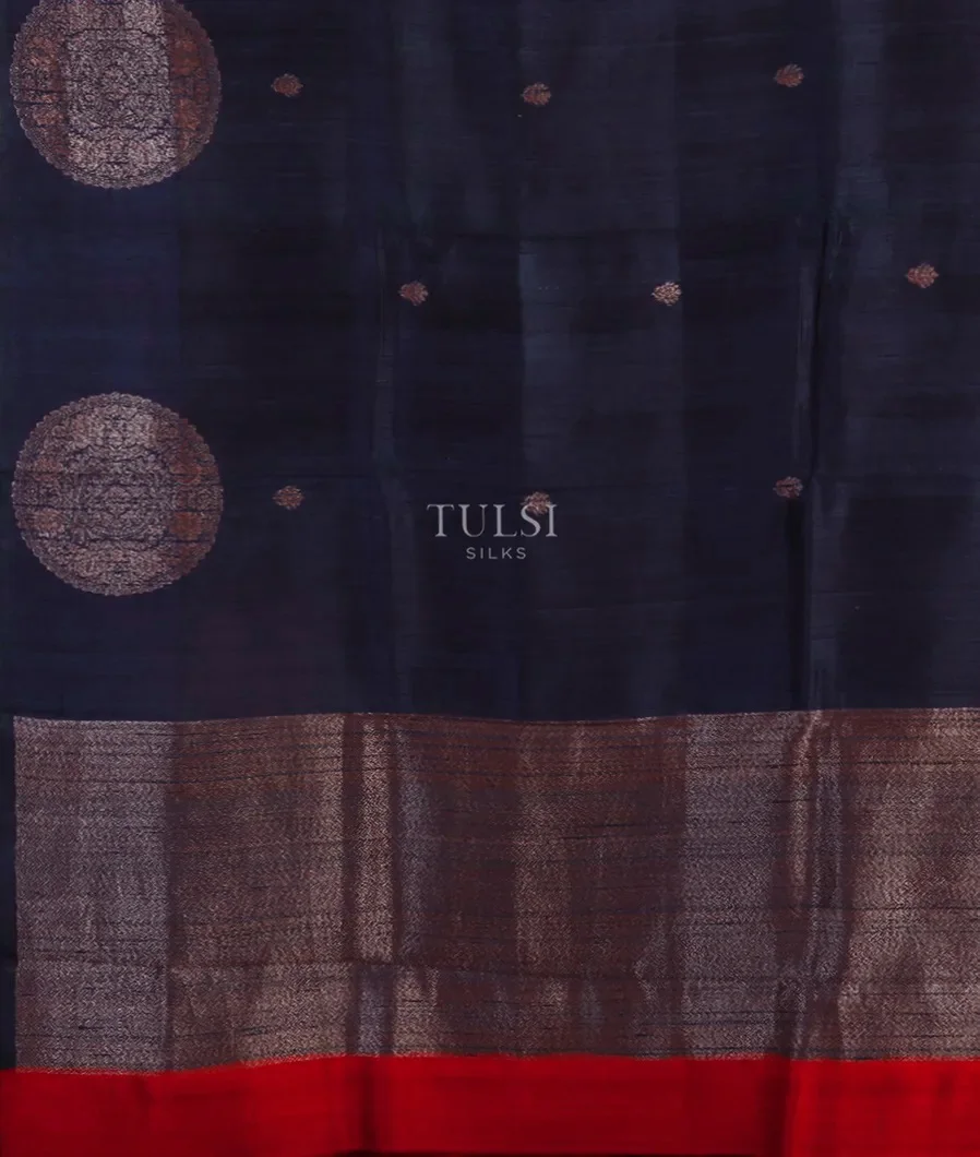 Blue Banaras Tussar Saree T5481644