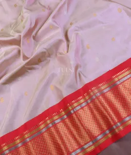 Pinkish Lavender Gadwal Silk Saree T5457514