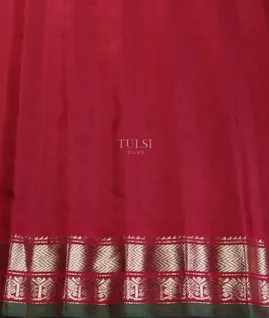 Black Gadwal Cotton Saree T5460973