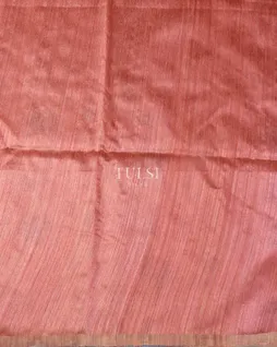 Pink Handwoven Tussar Saree T5486443