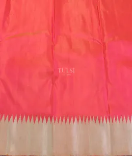 Pinkish Orange Kanjivaram Silk Saree T5492603