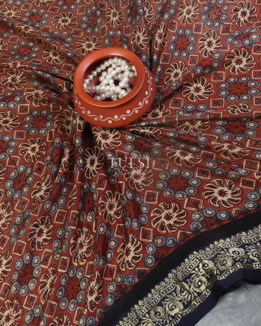 brown-gajji-silk-with-ajrakh-printed-saree-t483083-t483083-d