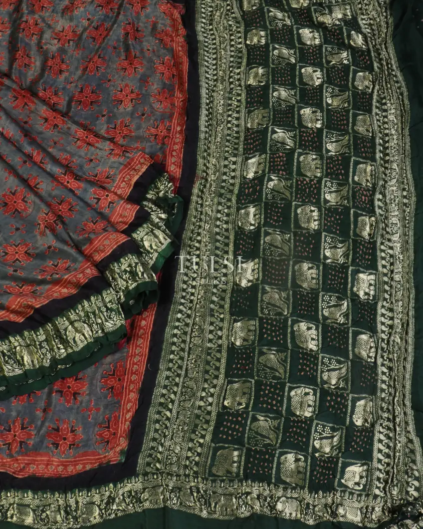 grey-gajji-silk-with-ajrakh-printed-saree-t483082-t483082-e