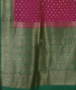 Pink Banaras Tussar Saree T5378944
