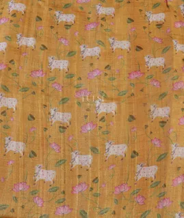 Pink Woven Tussar Saree T5413084