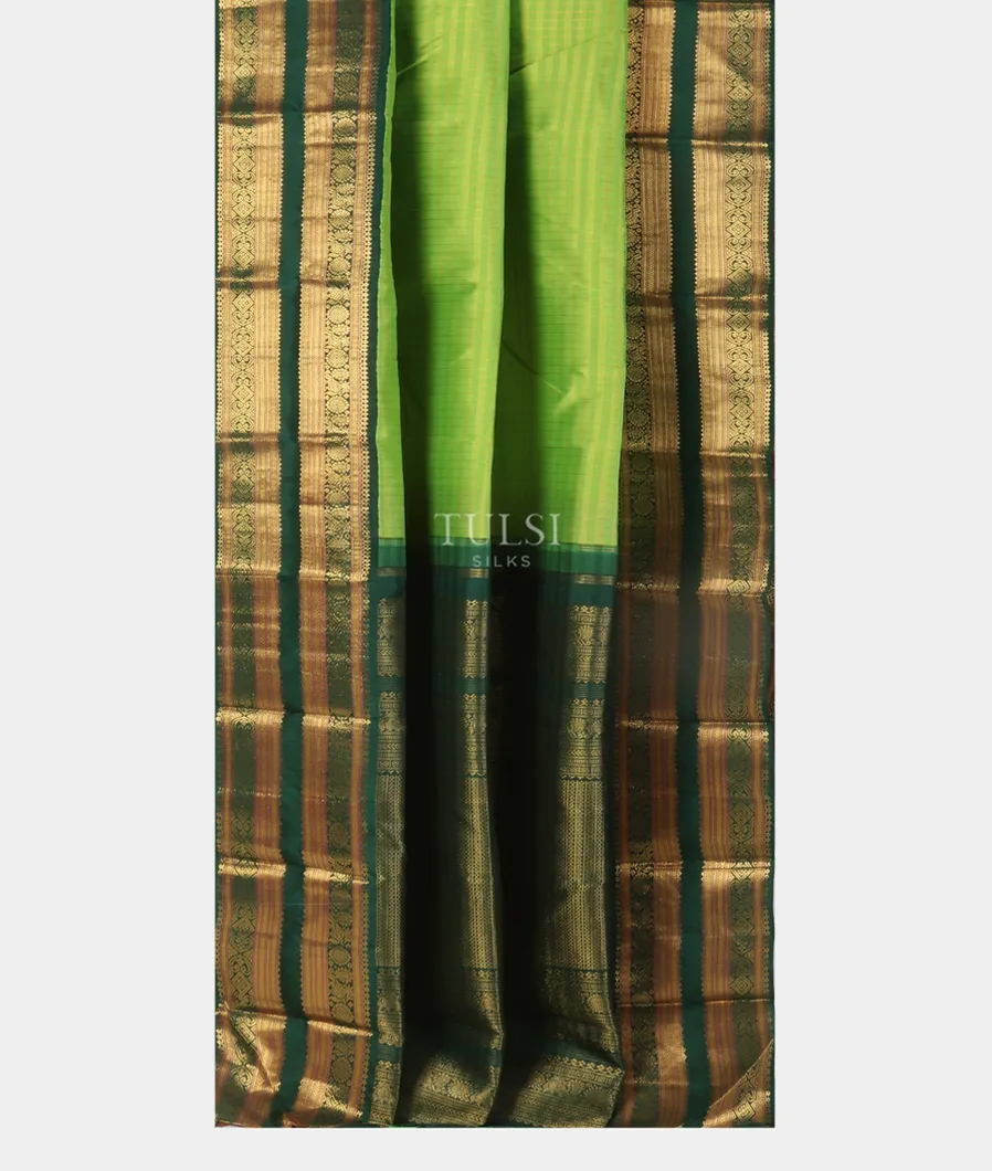 Yellowish Green Kanjivaram Silk Saree T5511002