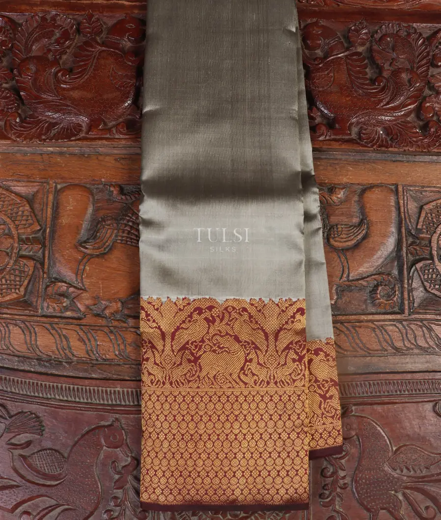 Grey Kanjivaram Silk Saree T550760-image