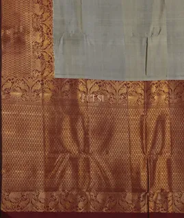 Grey Kanjivaram Silk Saree T5507604