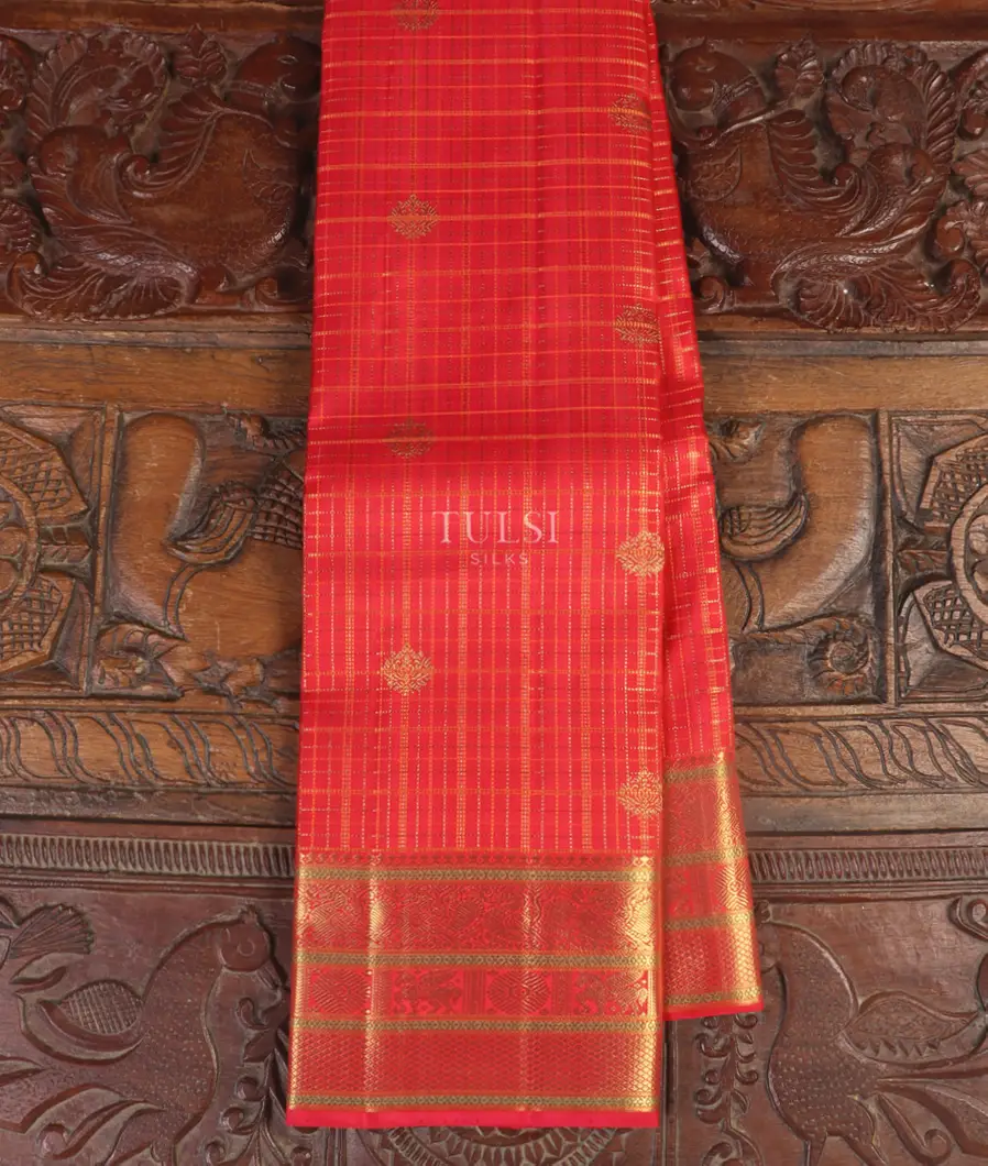 Red Kanjivaram Silk Saree T521116-image