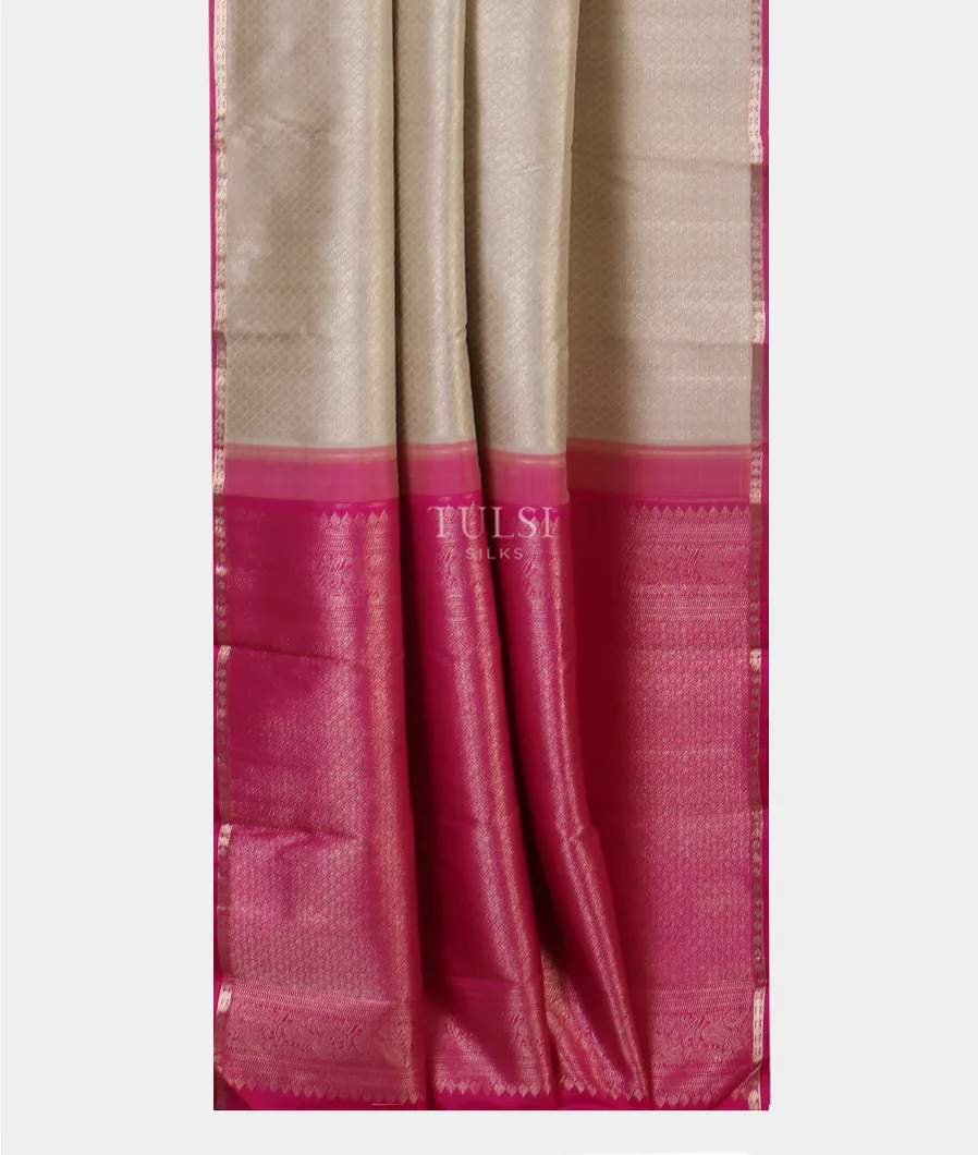 Grey Kanjivaram Silk Saree T5231492
