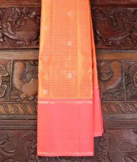 Peach Kanjivaram Silk Saree T5508741