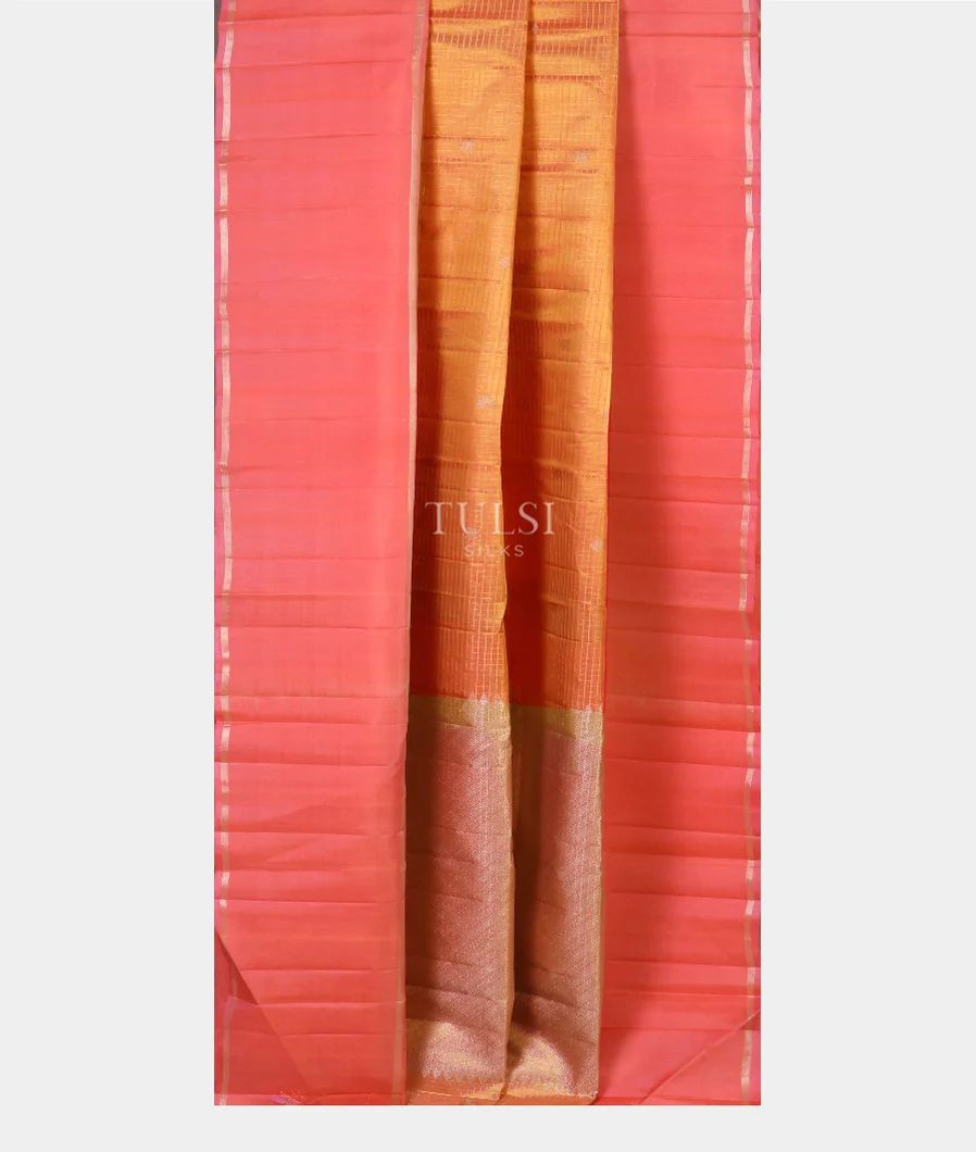 Peach Kanjivaram Silk Saree T5508742