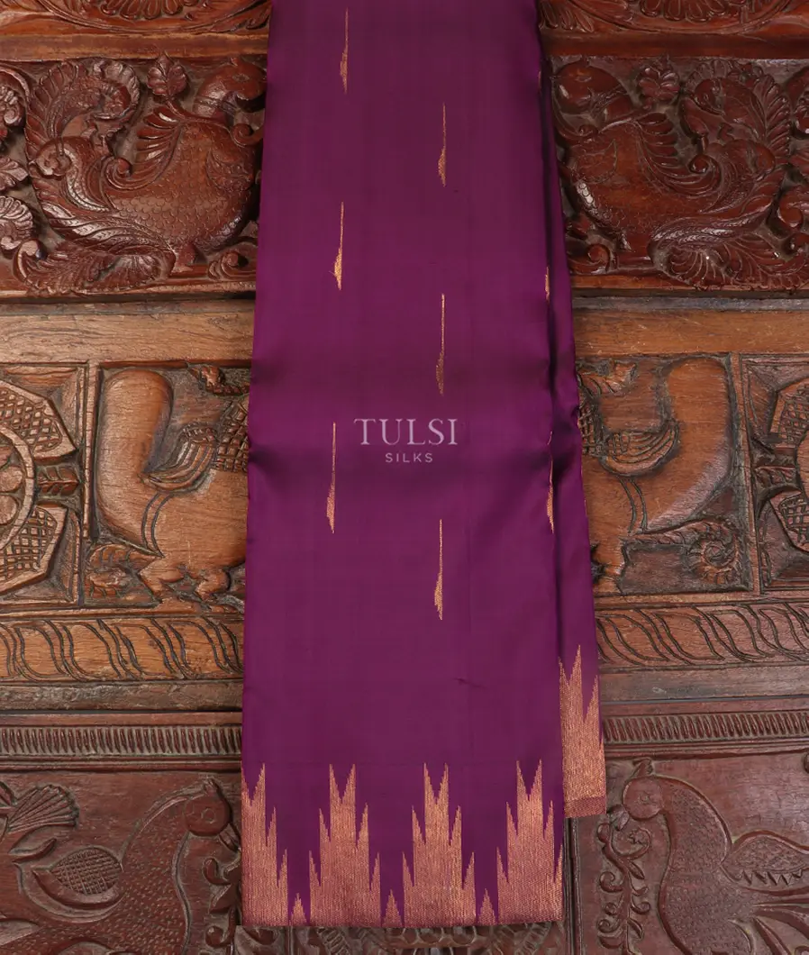 Purple Kanjivaram Silk Saree T548442-image