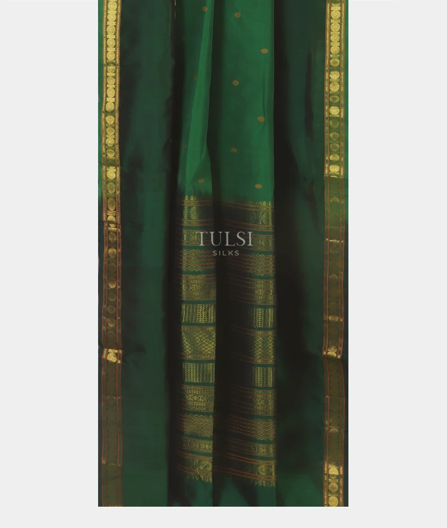 Green Silk Cotton Saree T5418012