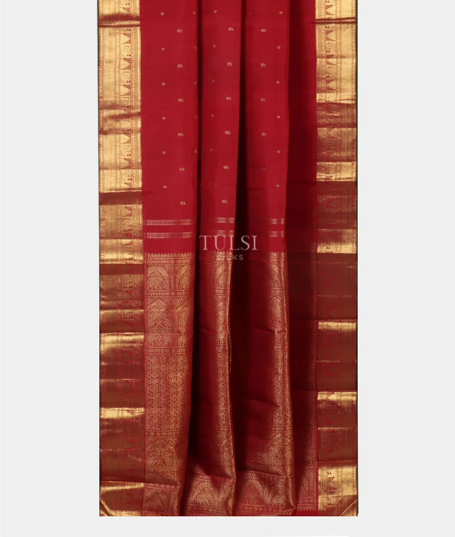 Red Kanjivaram Silk Saree T4839972