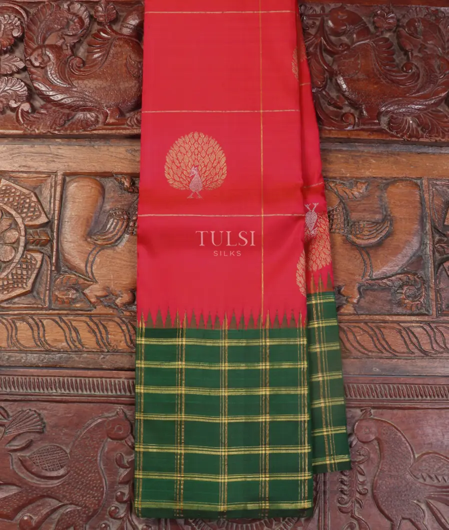 Magenta Kanjivaram Silk Saree T549182-image