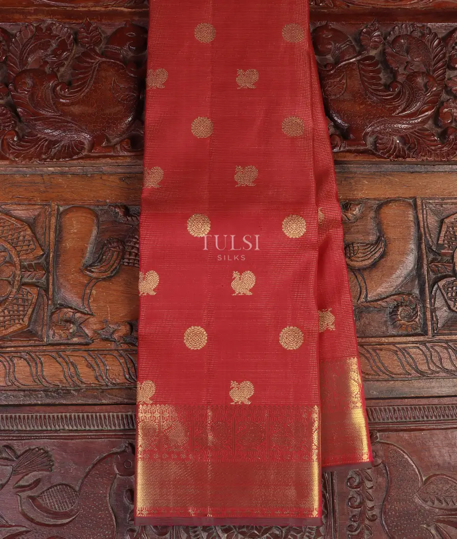 Red Kanjivaram Silk Saree T537151-image