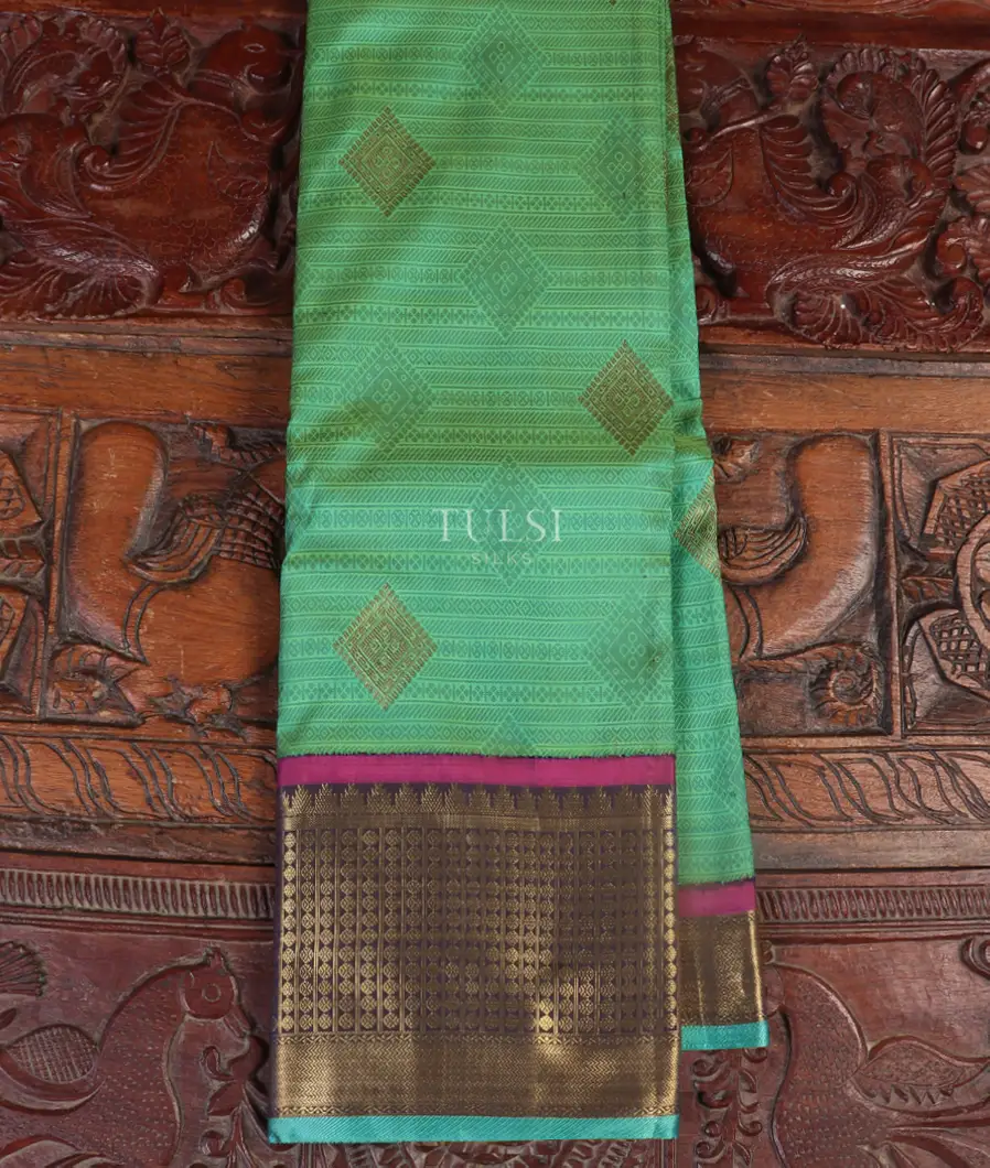 Green Kanjivaram Silk Saree T497818-image