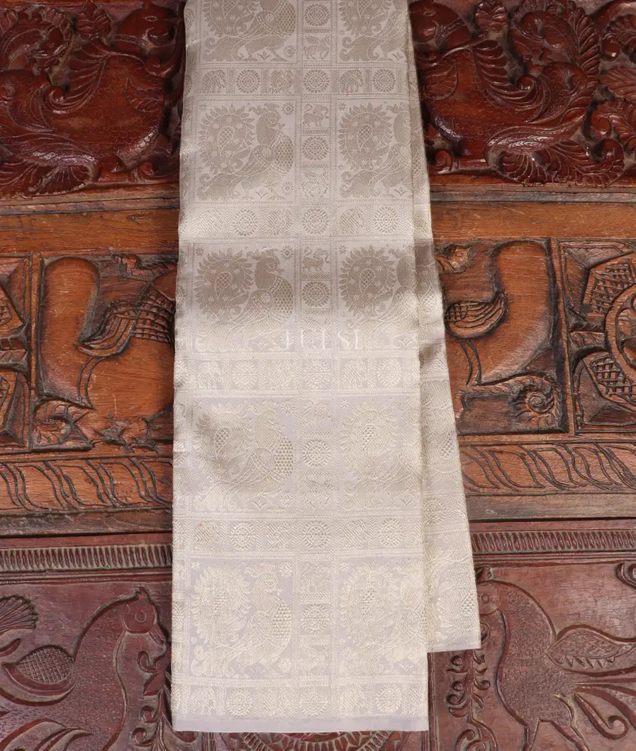 Grey Kanjivaram Silk Saree T544812-image