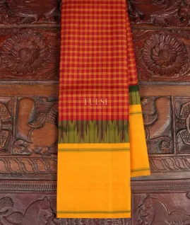Red Kanjivaram Silk Saree T5279351