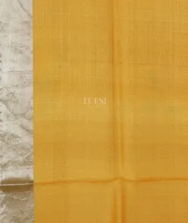 Yellow Tussar Printed Saree T5120773