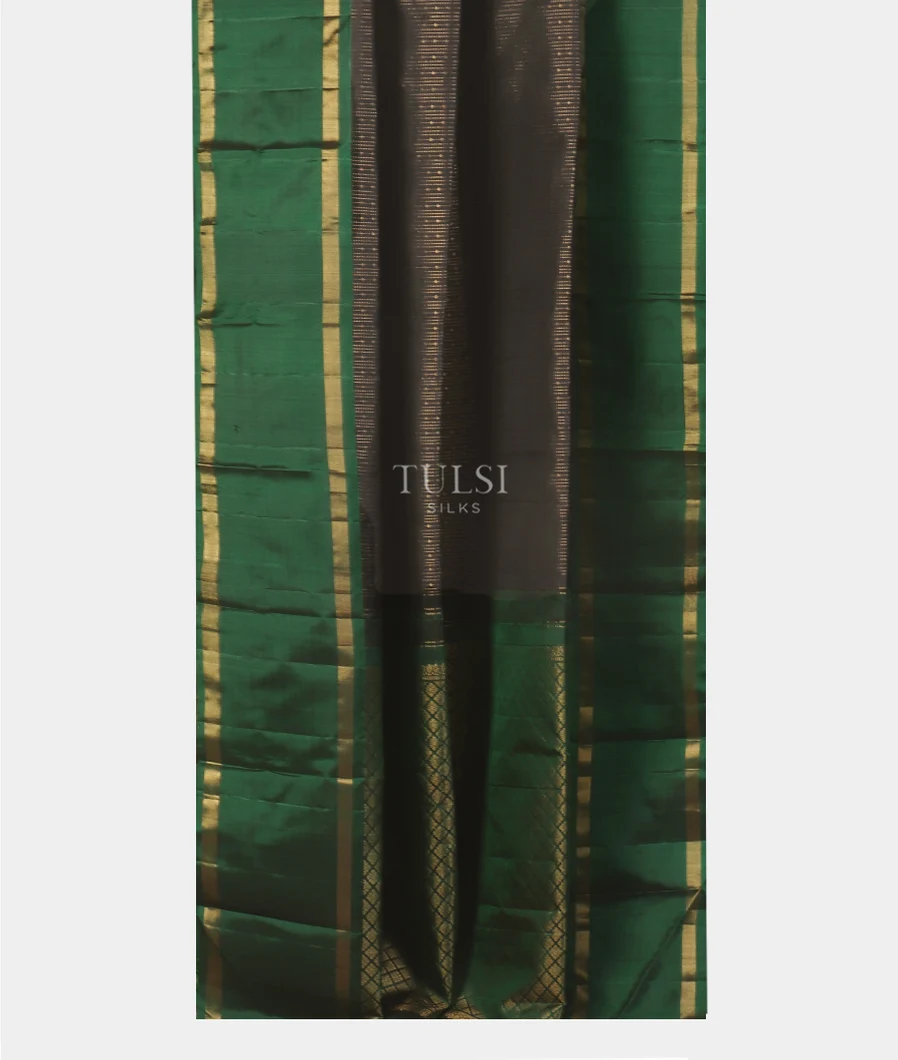 Black Kanjivaram Silk Saree T5493712