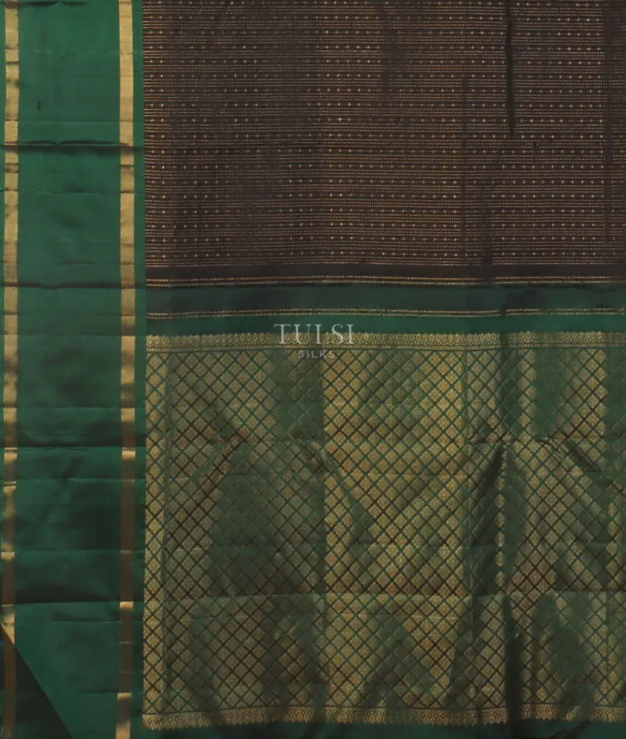 Black Kanjivaram Silk Saree T5493714