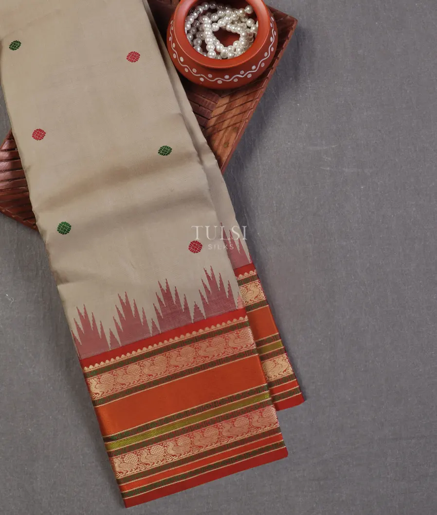 Grey Kanjivaram Silk Saree T545715-image