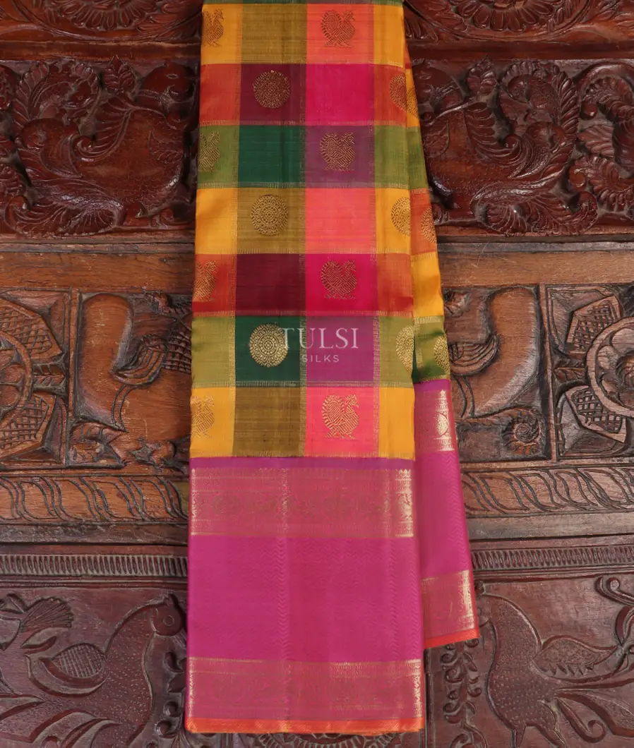 Multicolour Kanjivaram Silk Saree T484759-image