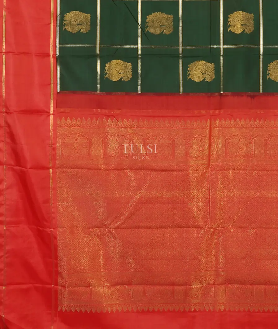 Green Kanjivaram Silk Saree T5491804