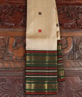 Light Beige Kanjivaram Silk Saree T5270261