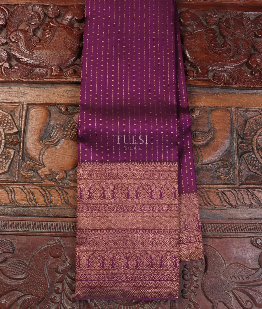 Purple Kanjivaram Silk Saree T550297-image