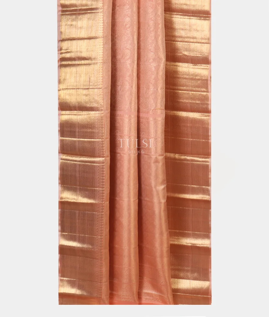 Peach Kanjivaram Silk Saree T5514562