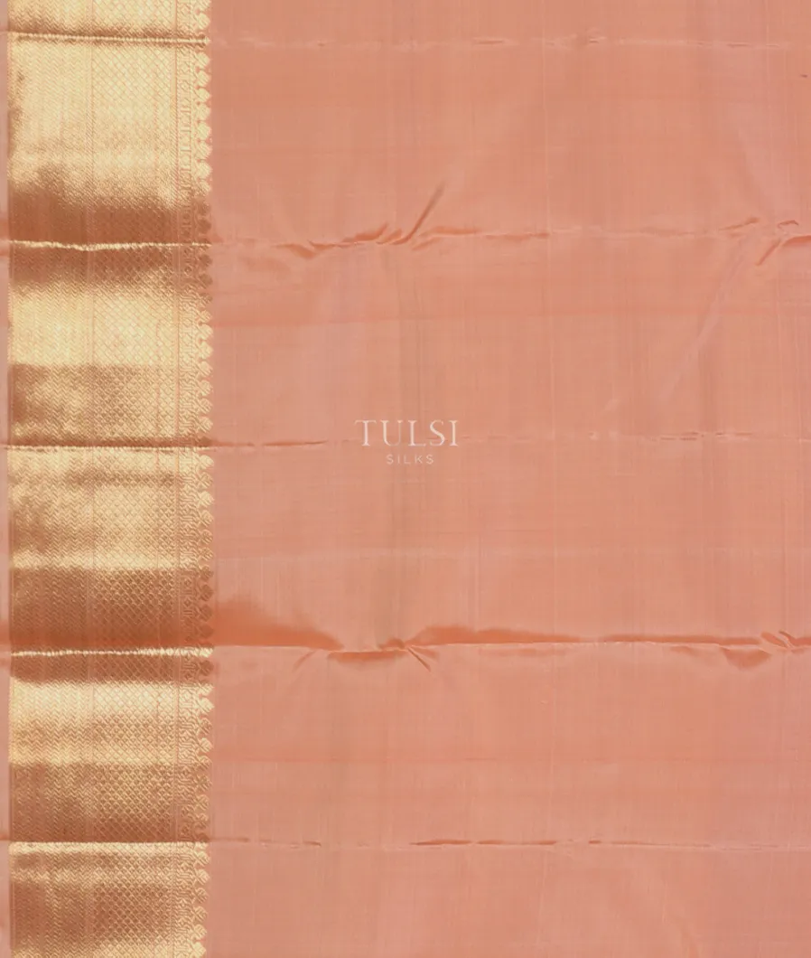 Peach Kanjivaram Silk Saree T5514563