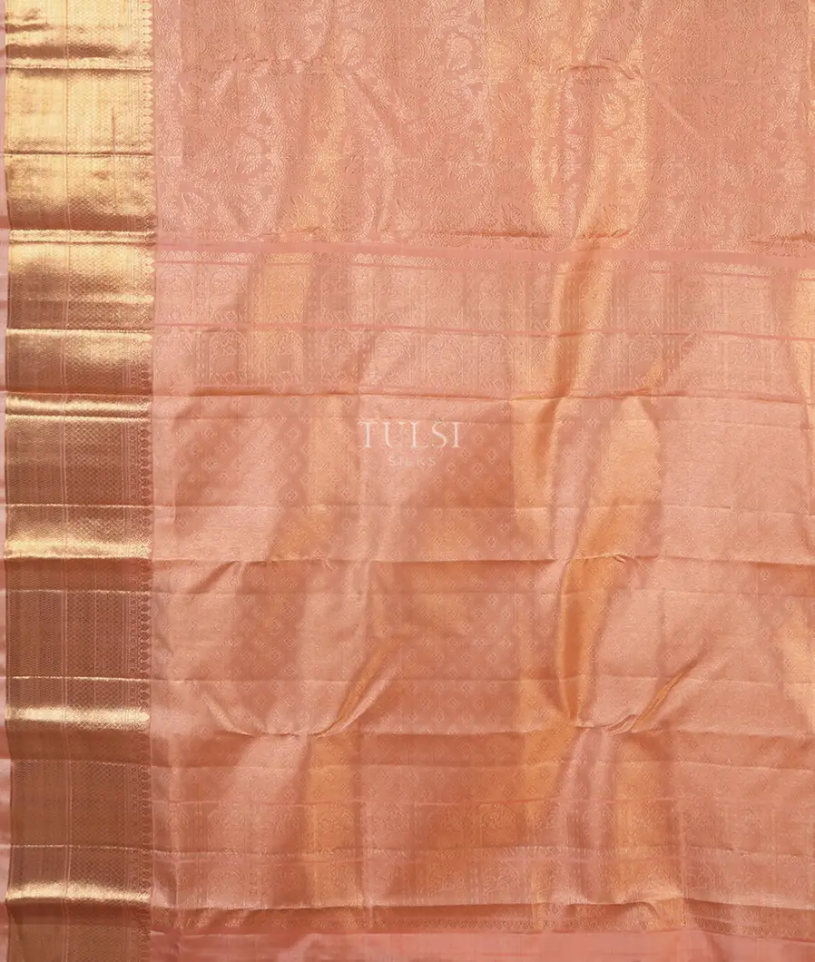 Peach Kanjivaram Silk Saree T5514564