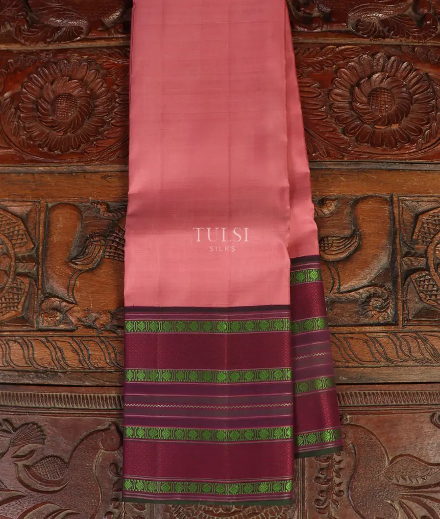 Buy Pink Kanjivaram Silk Saree T493368