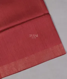 Red Tussar Printed Saree T5076061