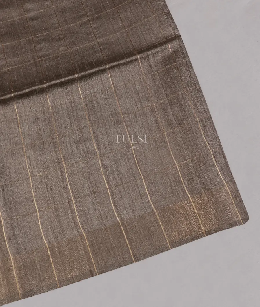 Grey Tussar Printed Saree T507610-image