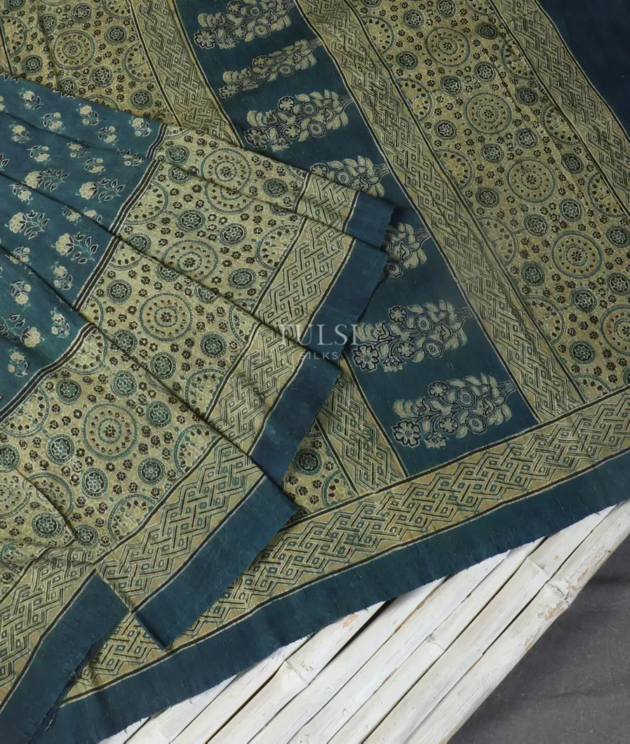 blue-tussar-ajrakh-printed-saree-t542732-t542732-b