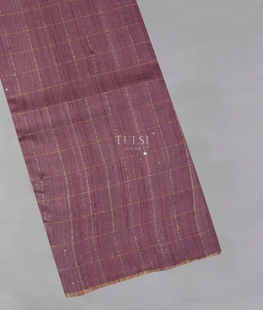Purple Woven Tussar Saree T551370-image