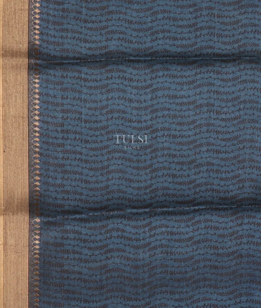 Off - White Tussar Printed Saree T5333883