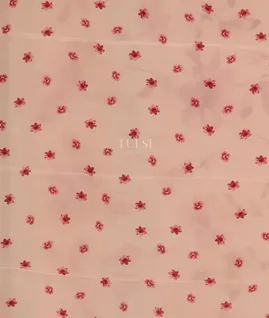 Pink Satin Crepe Silk Saree T5434423