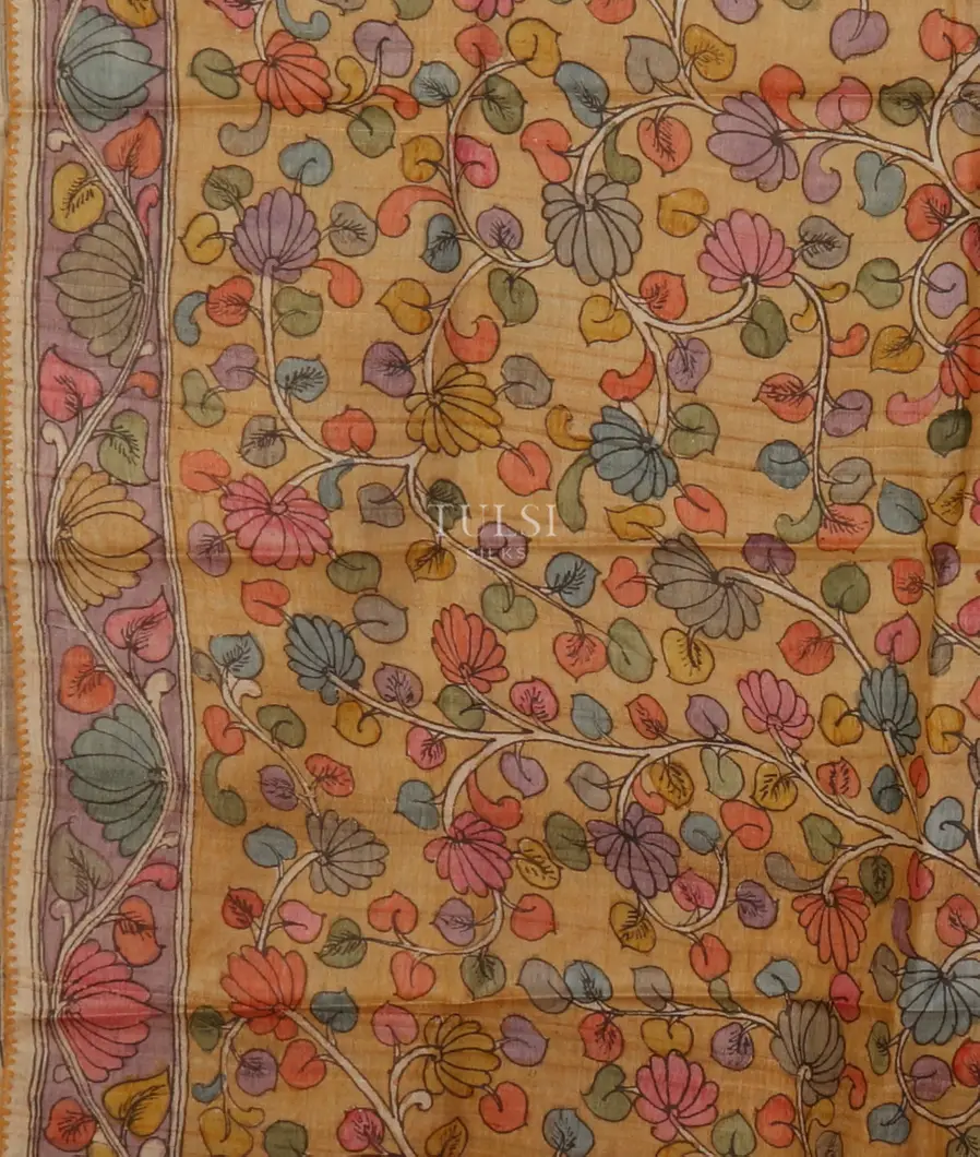 Grey Tussar Printed Saree T5461663