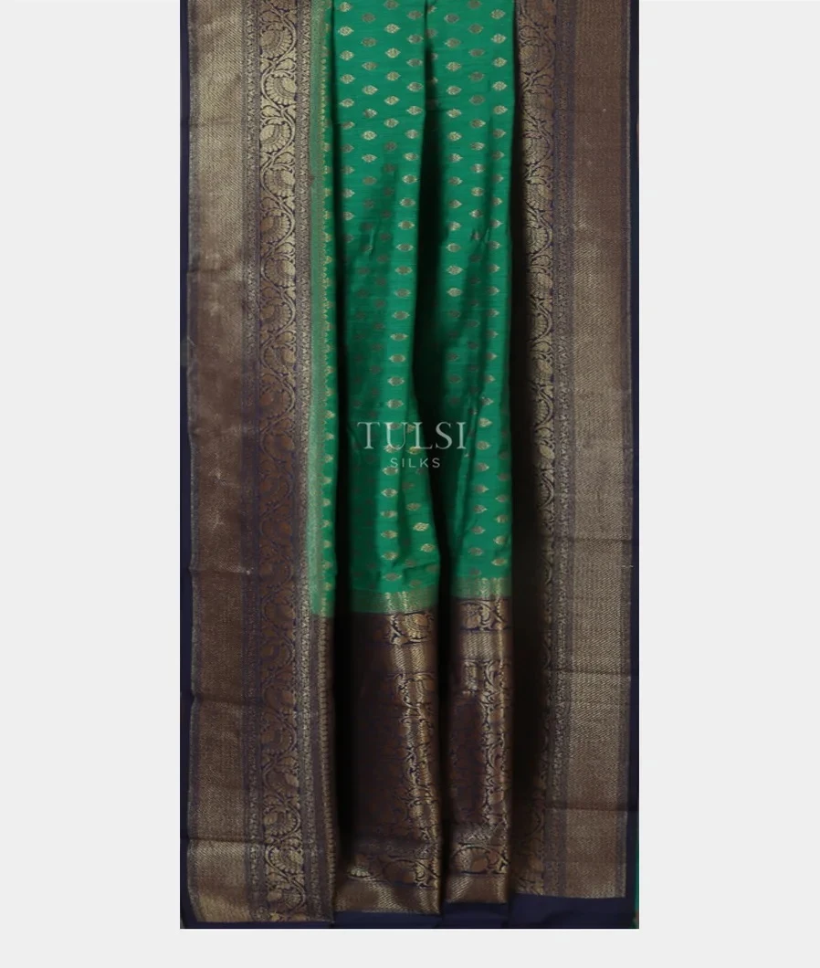 Green Banaras Tussar Saree T5258482