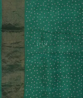 Green Tussar Printed Saree T5471433