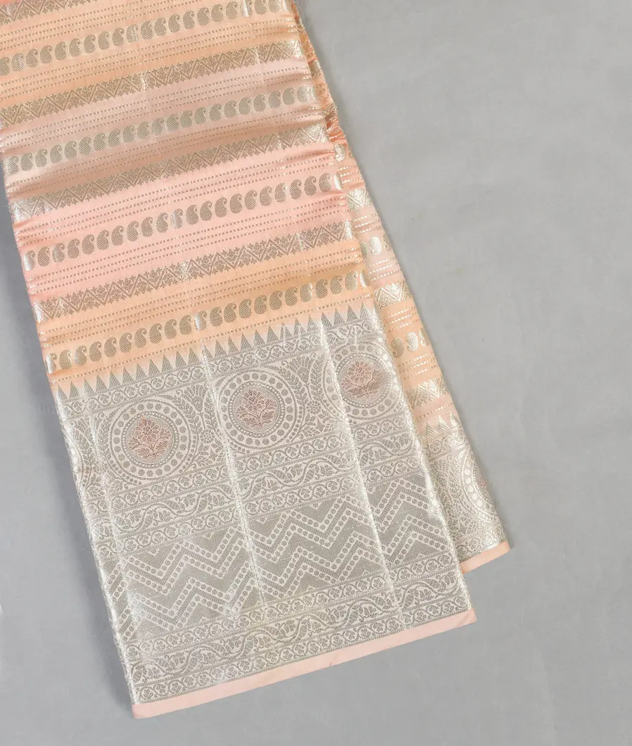 Light Peach Chaniya Silk Saree T515028-image
