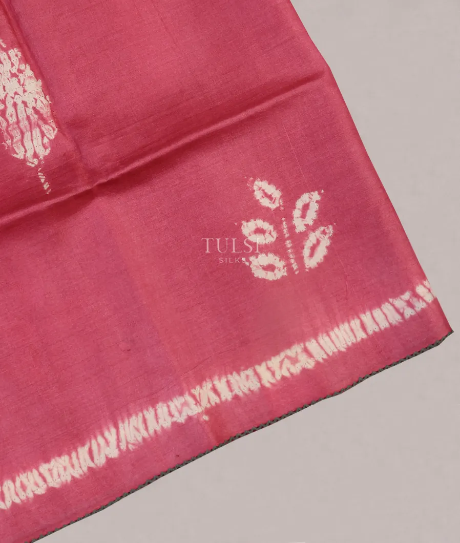 Pink Tussar Printed Saree T531433-image