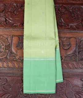 Light Pista Green Kanjivaram Silk Saree T5508261