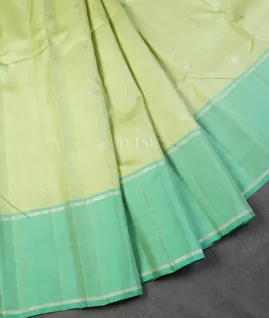Light Pista Green Kanjivaram Silk Saree T5508262